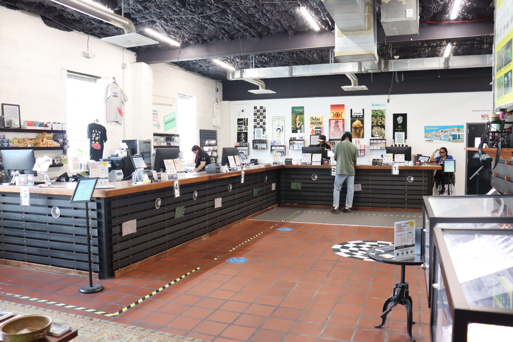 Liberty Baltimore dispensary interior product displays and counters