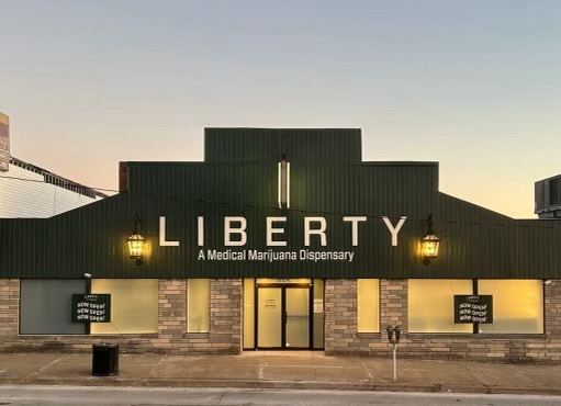 Exterior shot of a Liberty Pennsylvania cannabis dispensary