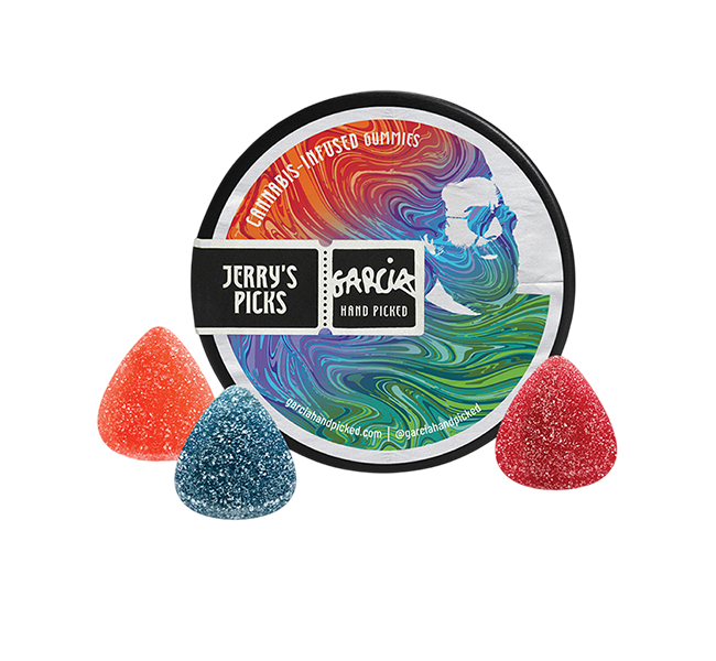 Jerry’s-PicksNew Garcia Hand Picked Jerry's Picks Gummies and Packaging